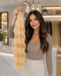 Prémiové evropské vlasy  ODSTÍN #8 - teplá blond