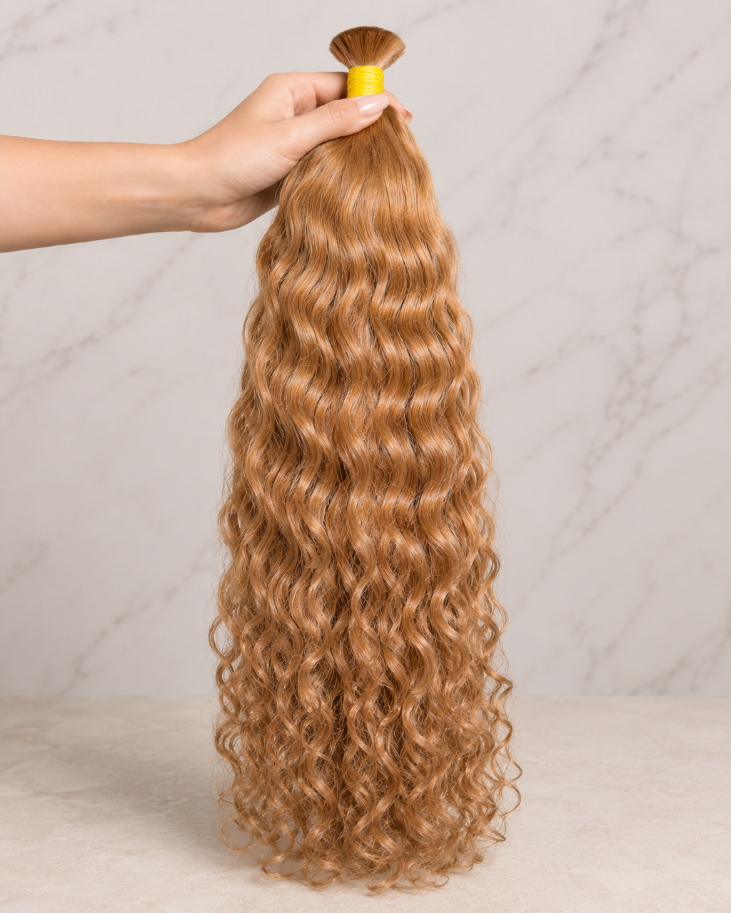 Prémiové evropské vlasy – odstín #6.0 , tmavě blond