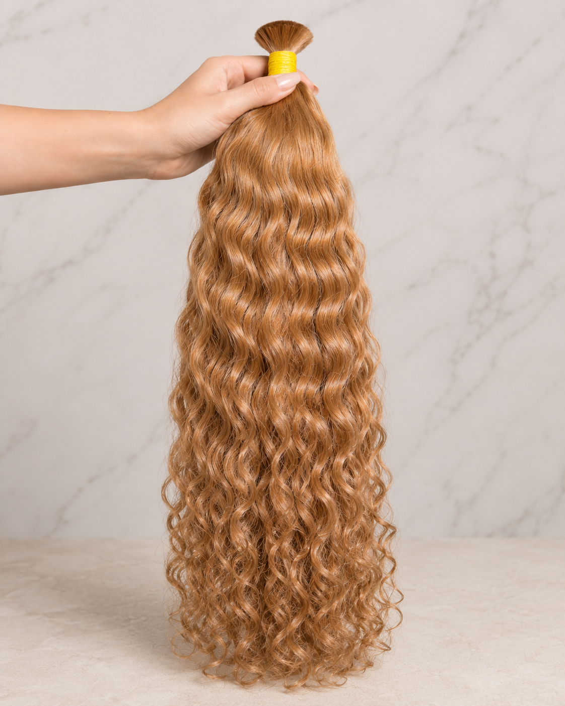 Prémiové evropské vlasy – odstín #6.0 , tmavě blond