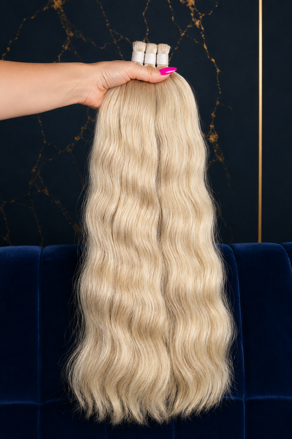 Prémiové evropské vlasy – odstín #9.3, teplá světlá blond