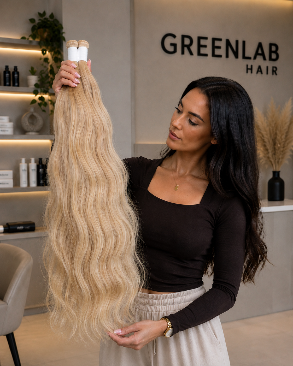 Prémiové evropské vlasy – odstín #9.3, teplá světlá blond