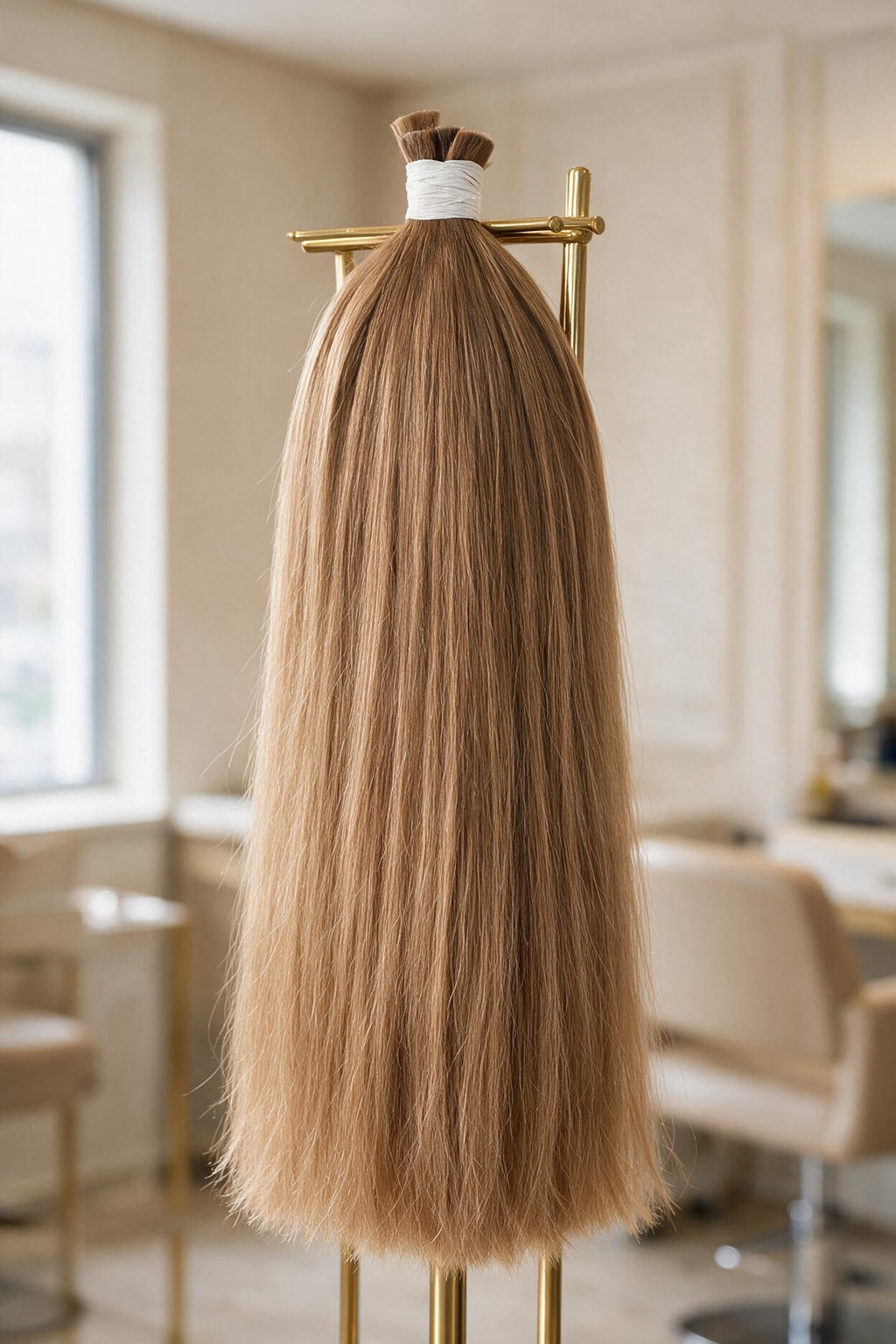 České panenské vlasy [ rovné ]  odstín #7.13 - blond bežová